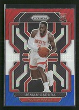 2021-22 Panini Prizm #321 Usman Garuba Red White and Blue Rockets Rookie