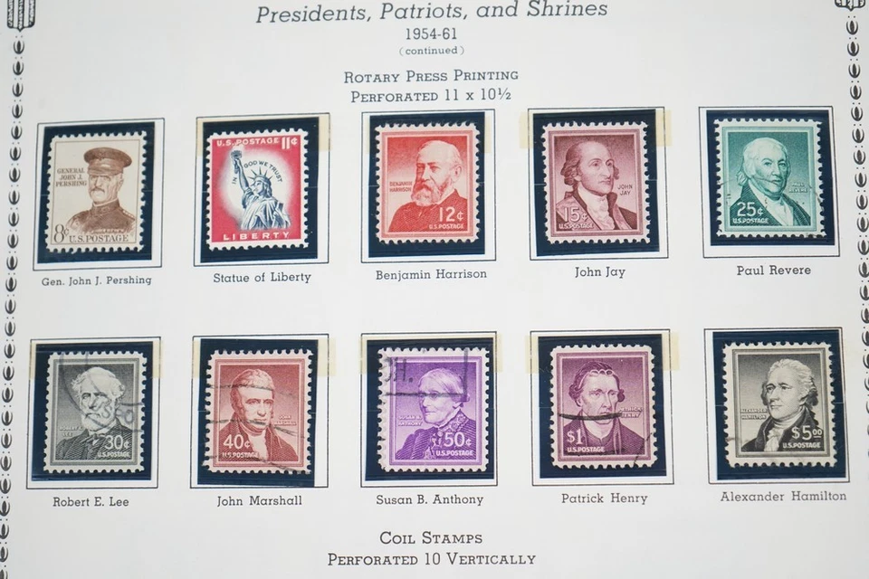 U.S. 1900s–1950s COLLECTION OF 400+ STAMPS MINT & USED STORED ON MINKUS PAGES - Image 2 of 4