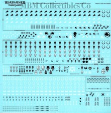 Warhammer 40k Heresy Space Marine Salamander Chaos Iron Warrior TRANSFER SHEET