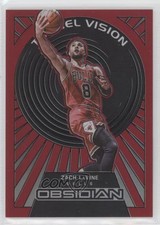 2021 Panini Obsidian Tunnel Vision Electric Etch Red Flood Zach LaVine #17 16s7