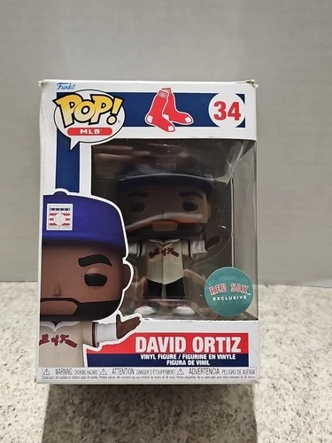 Funko Pop! MLB Boston Red Sox David Ortiz #34 Red Sox Exclusive SGA Vaulted