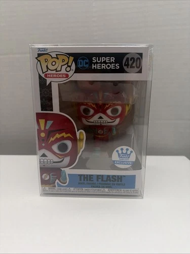 FUNKO POP! Heroes DC Super Heroes THE FLASH # 420 Funko Exclusive W/ Protector