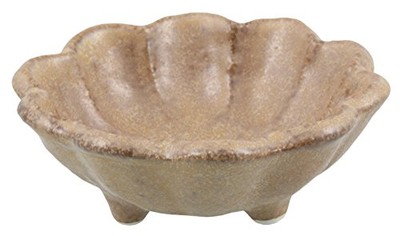555-0014 Mino Ware Kaneko Kohyo Brown Rinka Porcelain Bowl 8Cm 5550014 Yaki