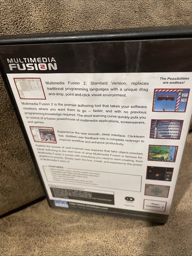 MULTIMEDIA FUSION 2 PC CD ROM GAME SOFTWARE - Photo 4/5