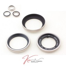 Top MINT Contax T3 Silver 30.5mm Adapter Ring TVS Metal Hood II MC Filter