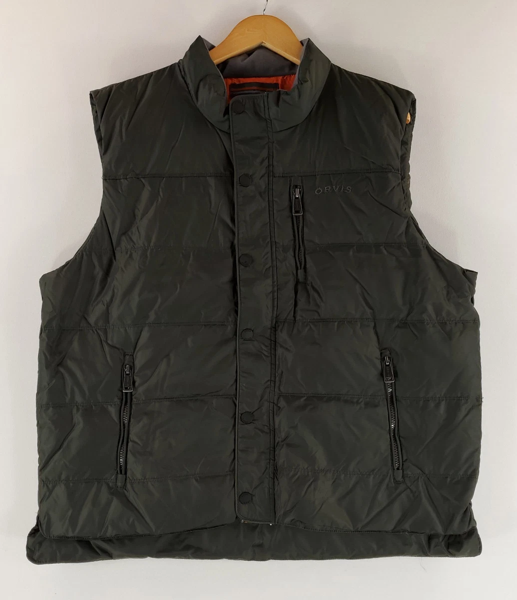 Orvis Gilet De Pêche Kaki Pour Homme, Grand Choix De Poches, Toile Ventilée, Zip, Idéal Chasse Et Outdoor