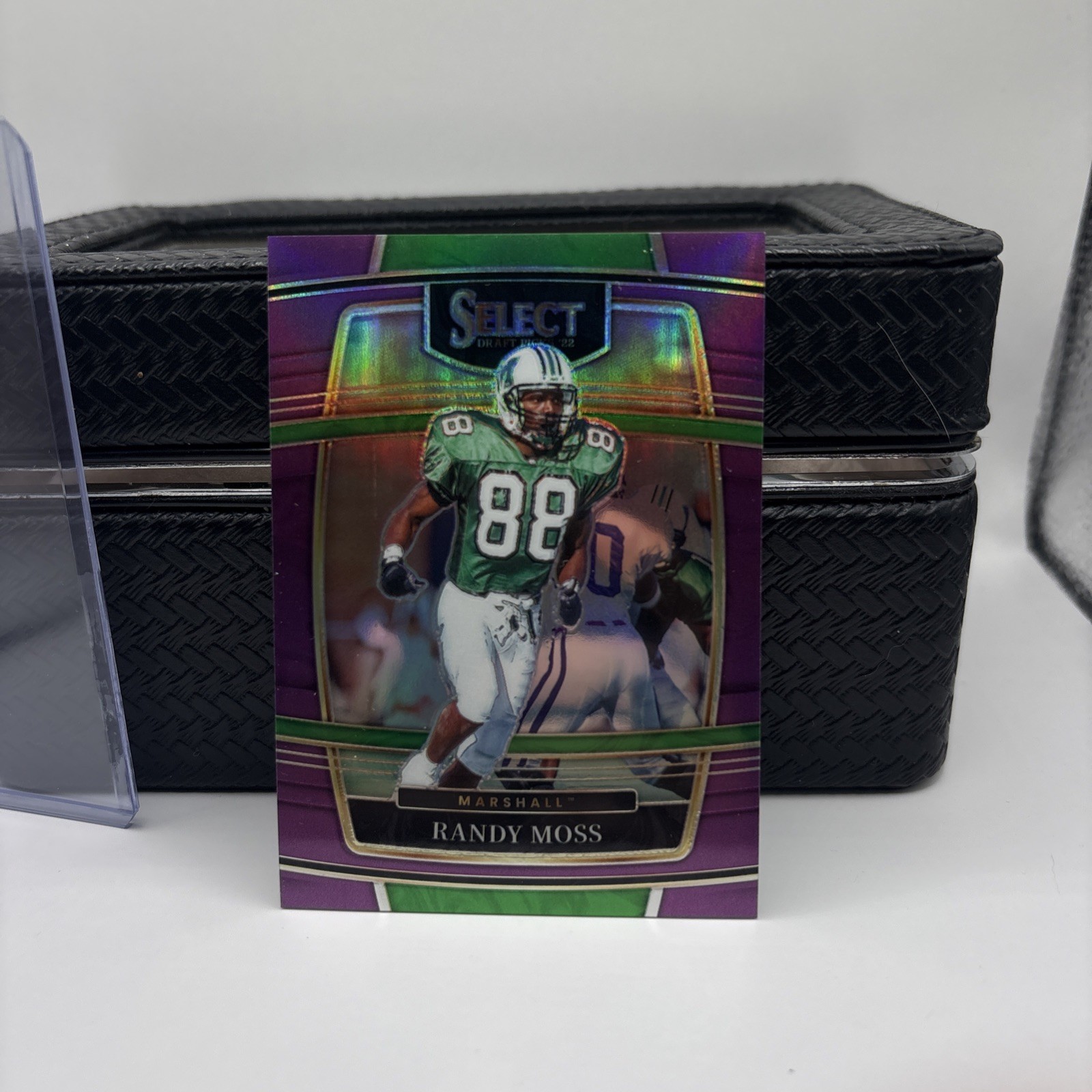Randy Moss #68 Football Cards 2022 Panini Select Draft Picks trading card — raw and PSA graded price guide