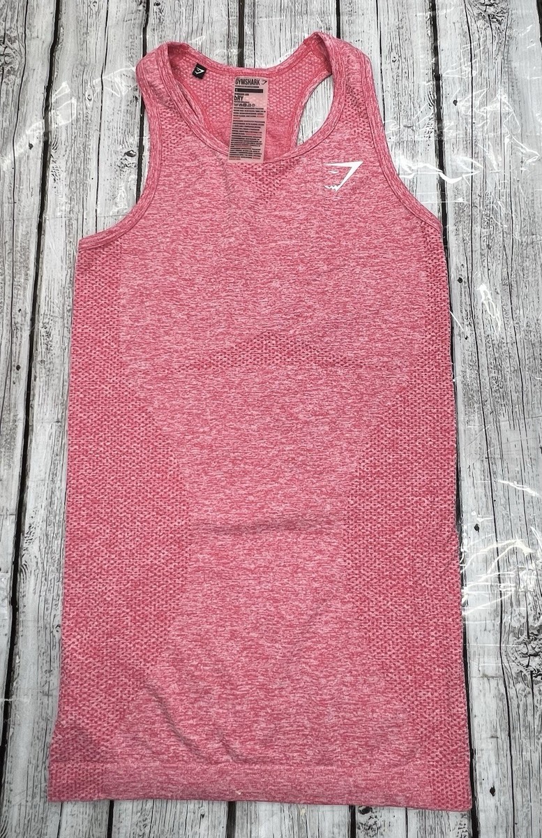 Gymshark Be A Visionary Tank Top Shirt Womens Small Racerback Pink Coral SEE PIC