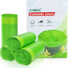 Commode Liners for Bedside Commode Vanilla Scented 100pcs Disposable Bags Univer