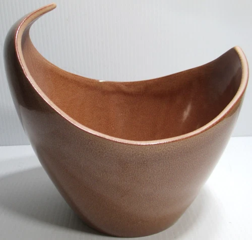Vintage Red Wing Pottery Planter Flower Pot # 1614 Brown 6 7/8" Tall