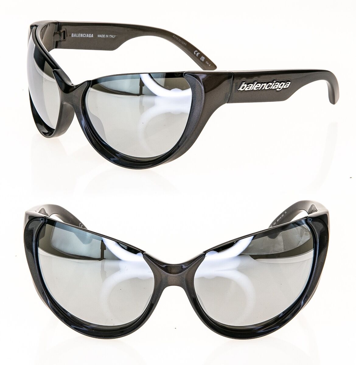 BALENCIAGA XPANDER BUTTERFLY 0201 Brown Silver Unisex Mask BALENCIAGA XPANDER BUTTERFLY 0201 Brown Silver Unisex Mask