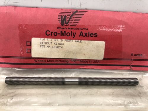 Wheels Manufacturing Cro Moly Axle 9x1 Solid Front 155mm Axle