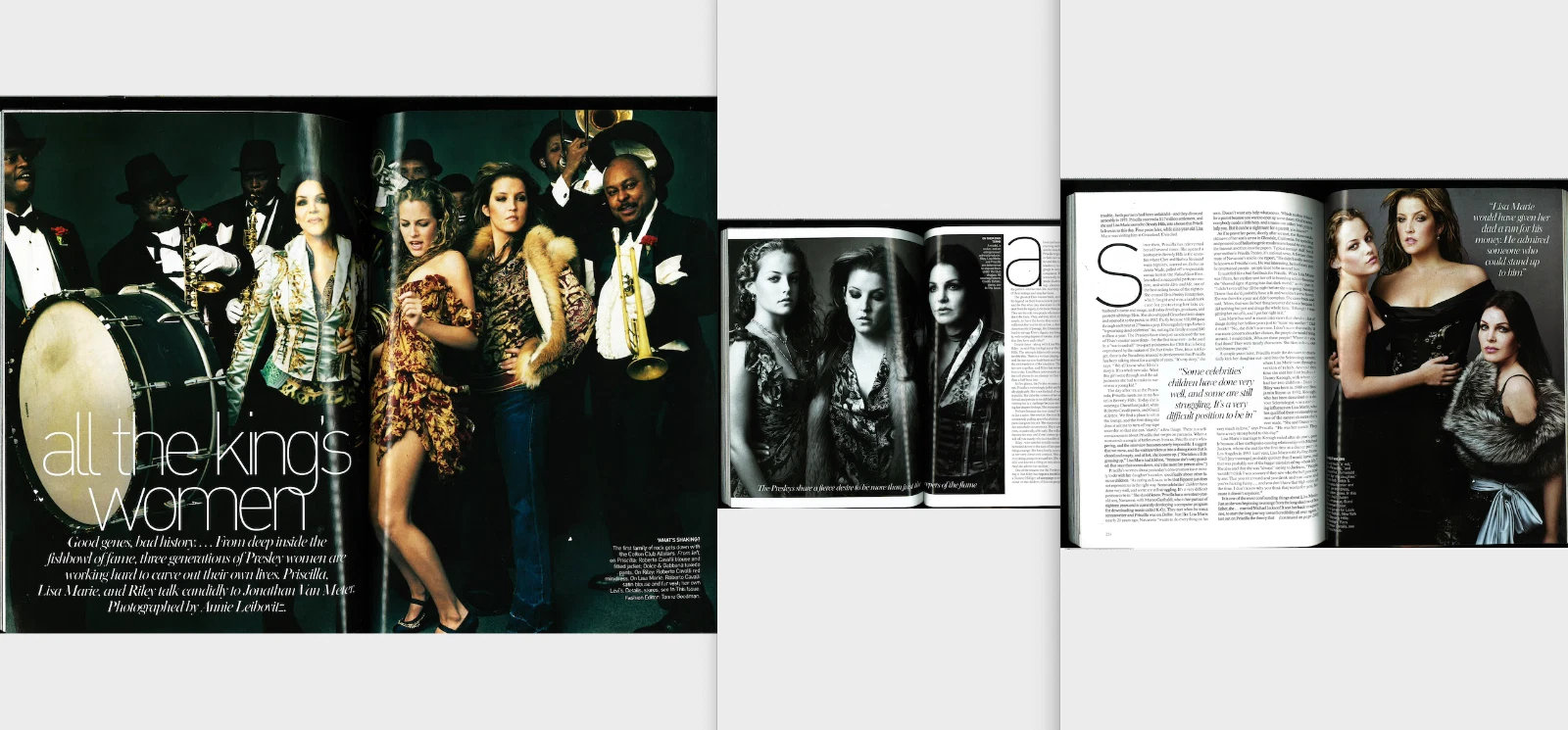 VOGUE AUGUST 2004 The PRESLEY WOMEN PATTI HANSEN NADJA AUERMANN KATE SPADE PRADA