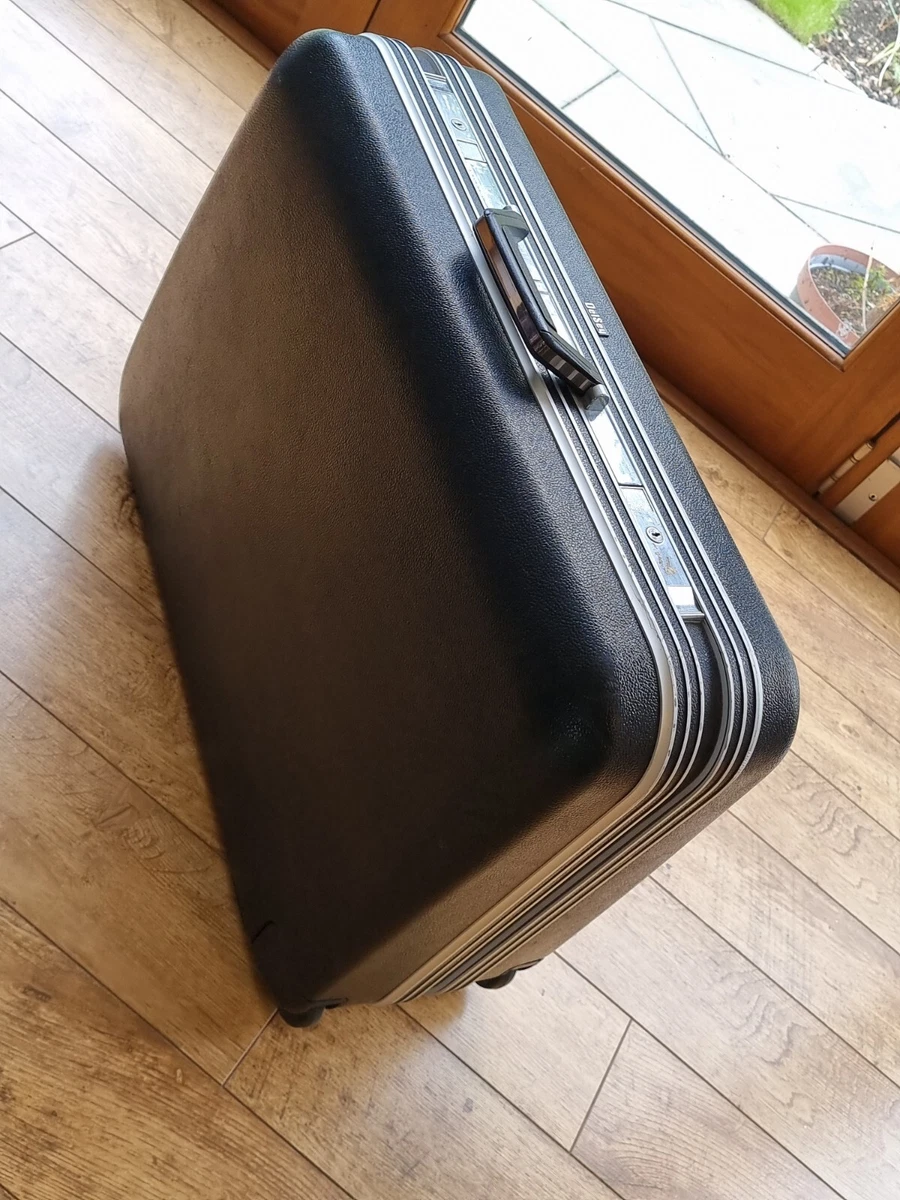 Delsey Retro Vintage Hard Shell Wheeled French Suitcase Large Stunning Clean