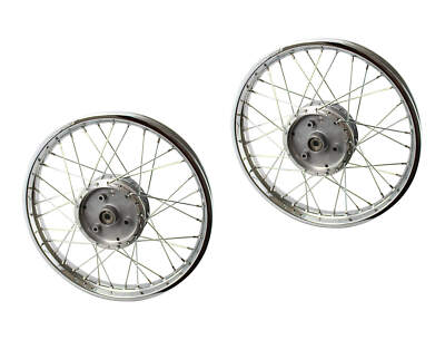 2x Speichenrad Satz Stahlfelge Chrom für Simson S50 S51 Felge Rad 1,6x16 Zoll