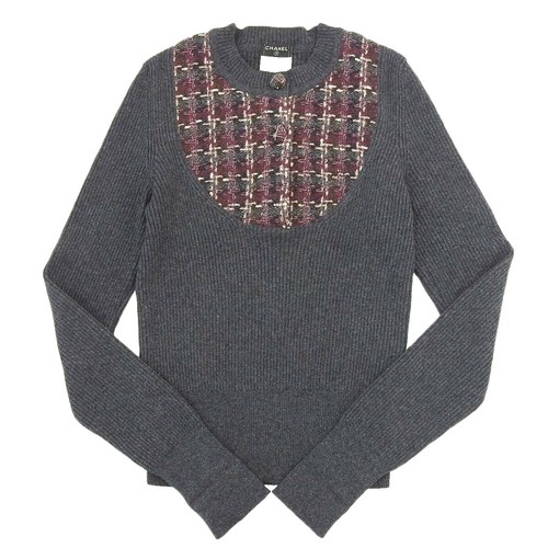 CHANEL Knit & Sweater (Thin) 38 Cashmere Red P17933V00946 Used | eBay