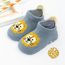 Anti Slip Baby Socks Cute Cartoon Animal Letter Print Toddler Kids