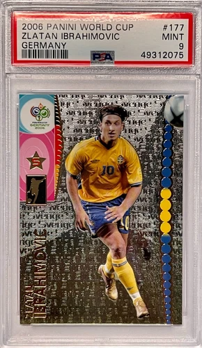 2006 Panini World Cup Germany #177 Zlatan Ibrahimovic AC Milan ManU PSA 9 MINT