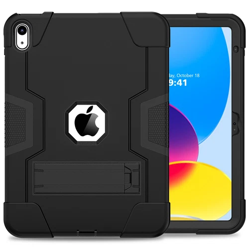 For iPad 9th 8th 7th Gen 10.2 Shockproof Heavy Duty Hard Rubber Cover Stand Case - Picture 63 of 122