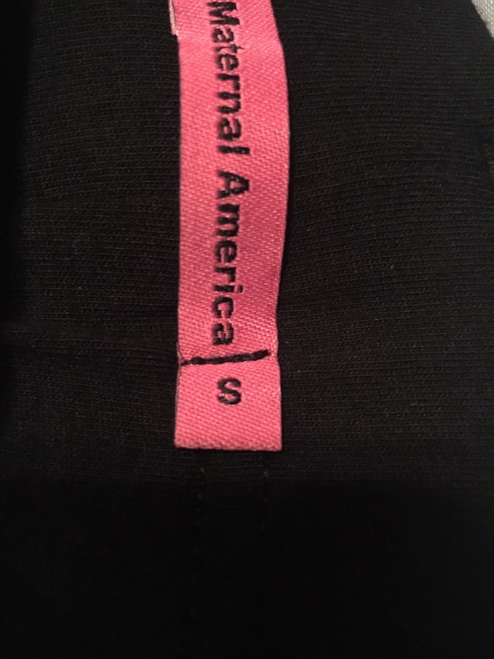 MATERNAL AMERICA Maternidad Leggings Pantalones Negro Talla Pequeña Foto 4 de 4