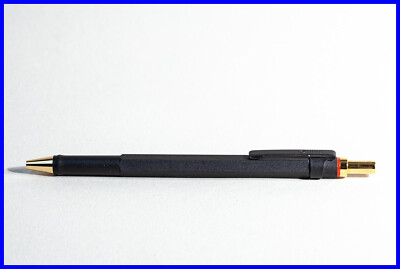 NOS 1990s Rotring 600 NEWTON mechanical pencil in BLACK & GOLD