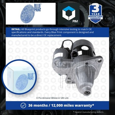 Starter Motor fits NISSAN 100NX B13 1.6 90 to 94 Manual Transmission Blue Print