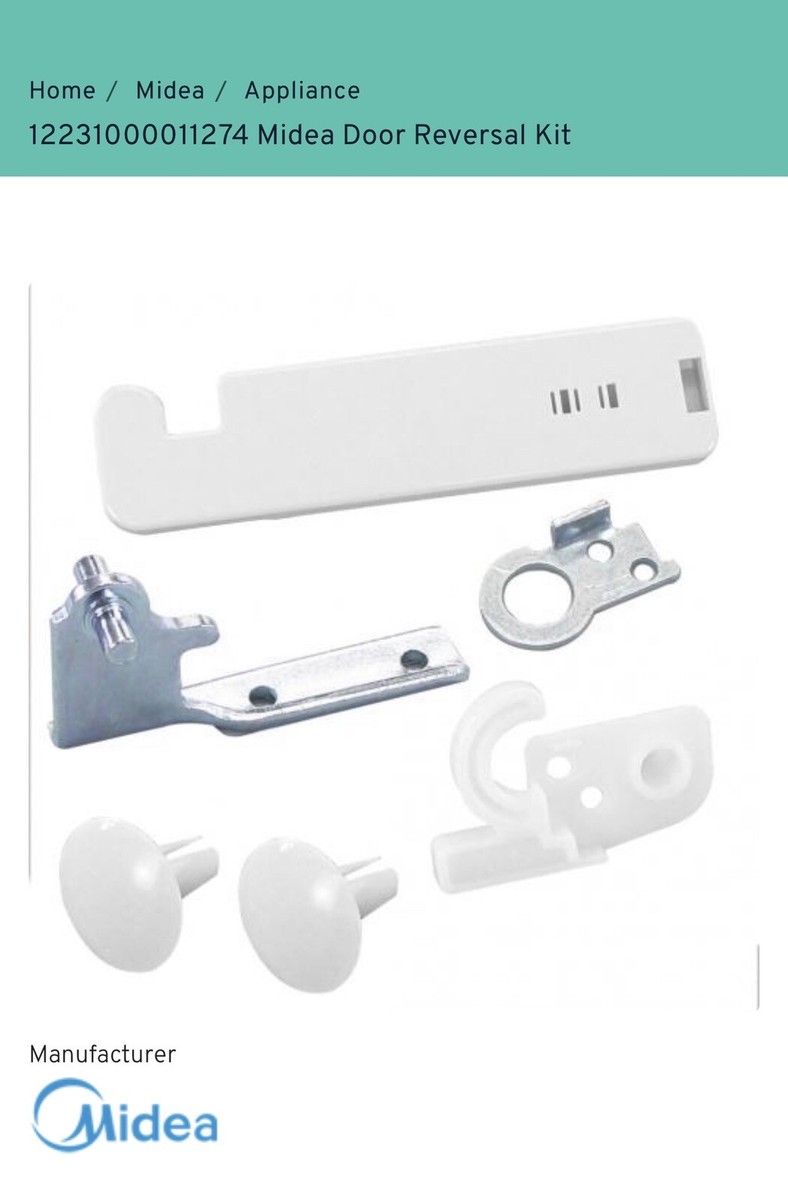INSIGNIA DOOR REVERSAL KIT (wht) #12231000011274 FOR REFRIGERATORS  