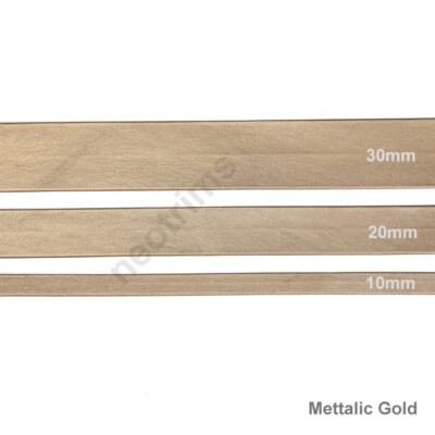 Metallic Gold Silber PU weiches Band, Kunstleder Klebeband Trimmen, Binde Neotrims