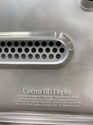 Apple Cinema HD Display 2002 M8536 23 Inch | eBay