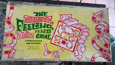 1973 THE TALKING,FEELING&DOING THERAPEUTIC BOARD GAME-GARDNER KIDS/GROUPS USED