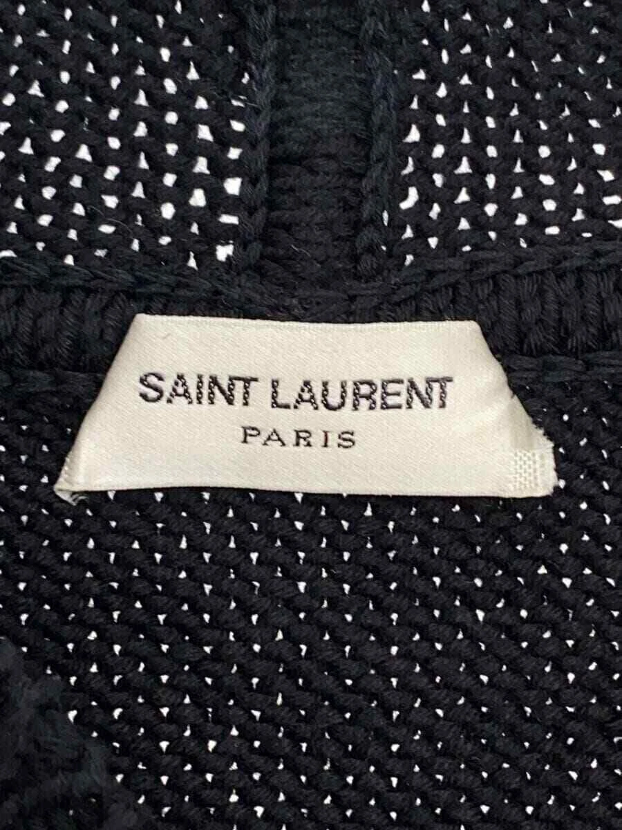 SAINT LAURENT (YSL) Felpa con cappuccio SAINT LAURENT maglia danneggiata nera S usata