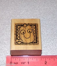 Pumpkin Country Patchwork Rubber Stamp Single by Stampin Up Seasonal Patches