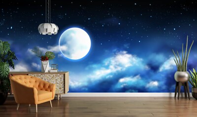 3D Mond Wolke C9965 Tapete Wandbild Fototapete Abnehmbarer Amy 24