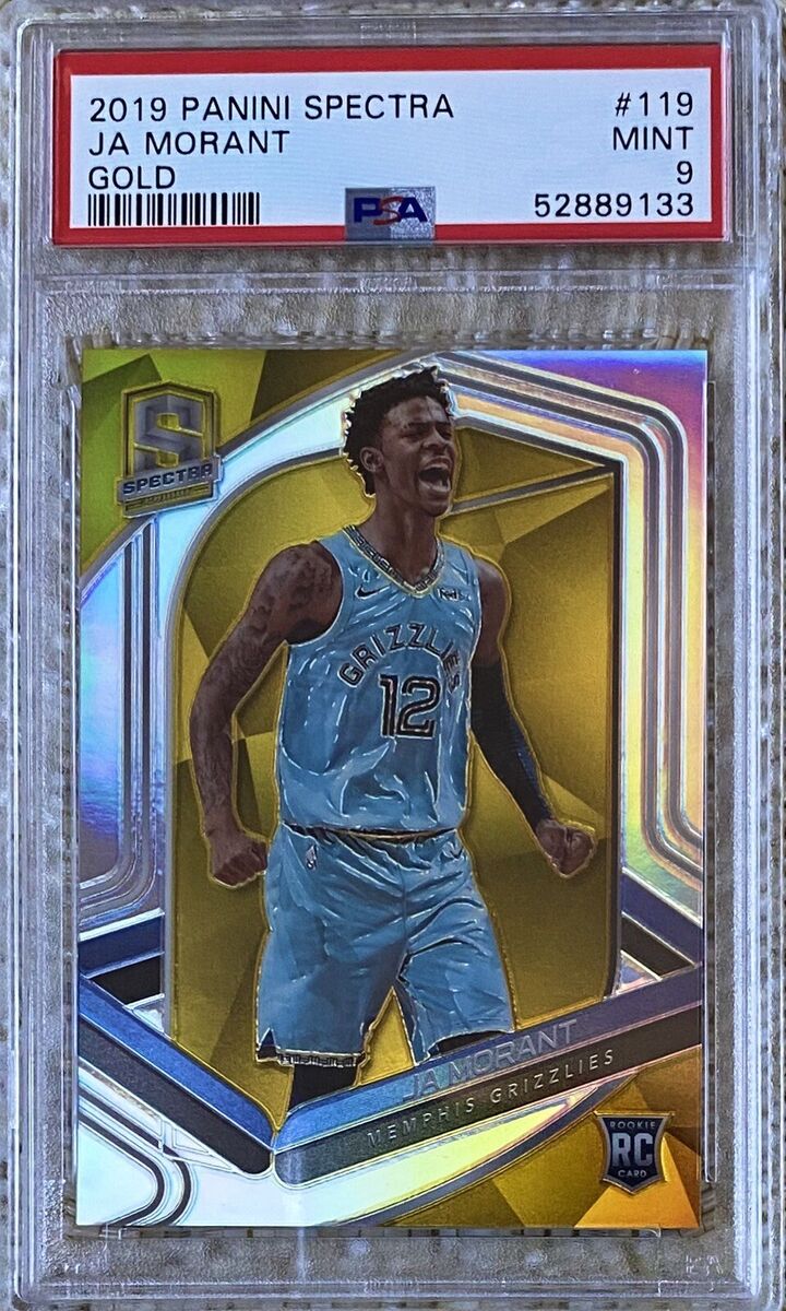 2019 PANINI SPECTRA GOLD /10 JA MORANT RC PSA 9 POP 2 NO 2019 PANINI SPECTRA GOLD /10 JA MORANT RC PSA 9 POP 2 NO
