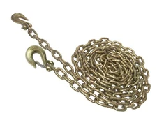3/8'' x 8' Binder Chain with Grab and Sling Hooks - Grade 70 WLL 6,600 lbs