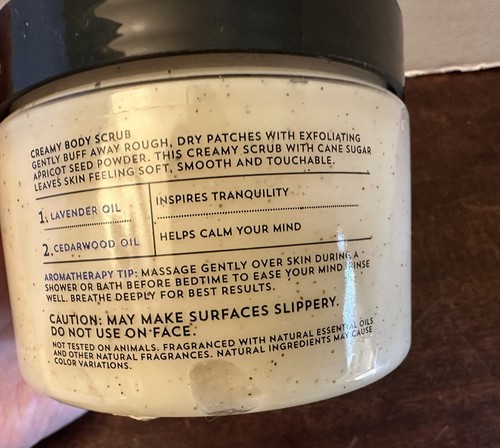 NEW SEALED BATH & BODY WORKS Sleep Lavender Cedarwood Creamy Body Scrub 11.5 OZ - Picture 4 of 7