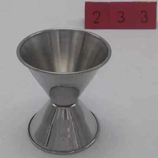 (10 Pack) Double Jigger 1 & 2 Oz., Stainless Steel Bar Cocktail Jiggers