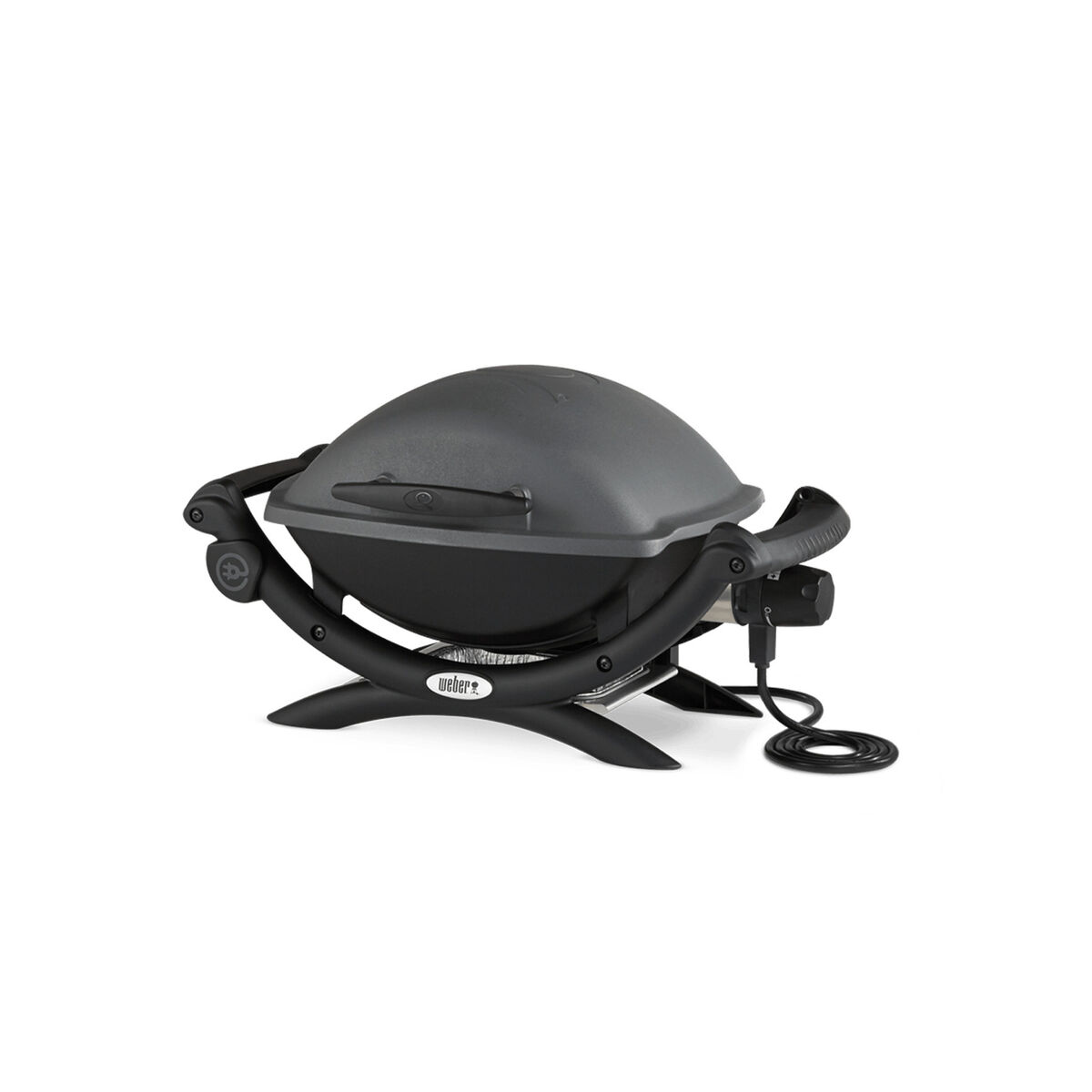 Weber Q 1400 Electric Grill Black with Portable Cart and Weber Q 1400 Electric Grill Black with Portable Cart and