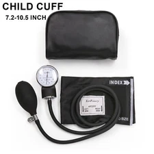 Child Aneroid Sphygmomanometer Manual Blood Pressure Monitor BP Cuff Gauge Kit