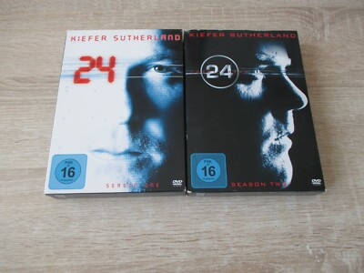 24  Twenty-Four  Season  1 + 2 Serie  Kiefer Sutherland  13 DVDs 