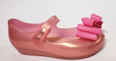 Mini Melissa Girl's Ultragirl Sweet III Big Bow Jelly Shoes! Size