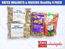WALNUTS. DATES & RAISINS 4 LB. PACK USA Products with FREE SHIPPING