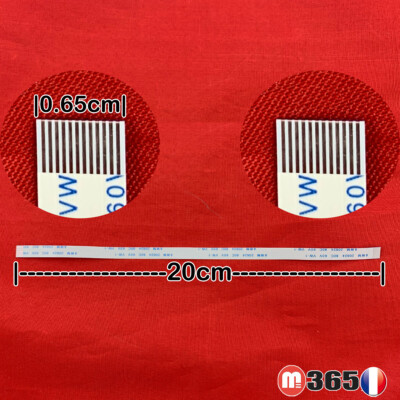 Câble Nappe 32 Pins Universel (même Face) - Longueur 20 Cm, Blanc, Neuf