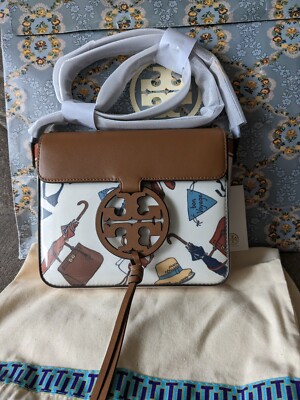TORY BURCH 164799001 関税送料込 TORY BURCH MILLER CLEAR PRINTED CROSSBODY NWT $498 | eBay
