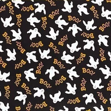 Carolina Creative Bandanna (Boo Ghost Glow) 22" x  22" Halloween Autumn