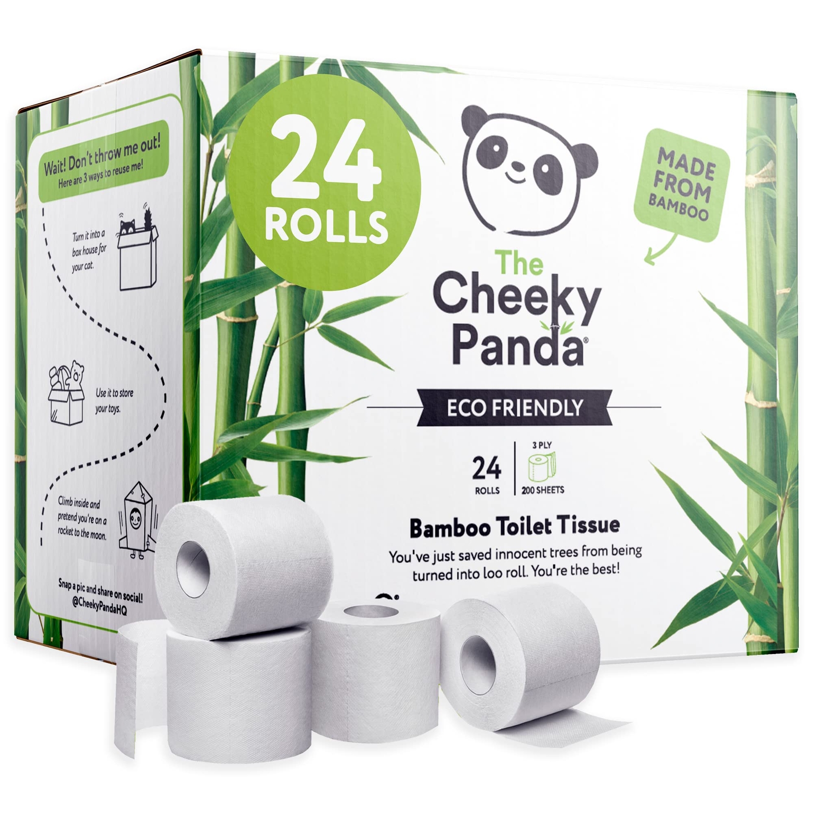 Bamboo Toilet Paper 24 Pack (Cheeky Panda) - Image 5