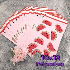 30 Designer Printed Poly Mailers 10X13 Shipping Envelopes Bags WATERMELON