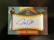 2019 LEATHER AND LUMBER JOSH DONALDSON GOLD BASEBALL SIGNATURES AUTO 2/5 YANKEES