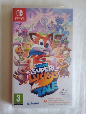 New Super Luckys Tale Nintendo Switch Code in Box NEU & VERSIEGELT schneller kostenloser Versand