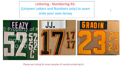 Vancouver Canucks Custom Lettering ANY YR Name Number UNSEWN Kit for Jersey